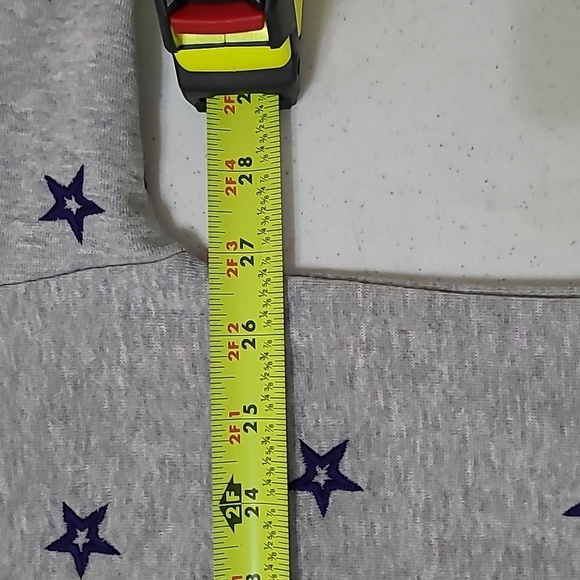 NWT Liv Casual LSU Tigers Grey Hooded Sweatshirt with Navy Blue Stars size XL - Picture 7 of 8